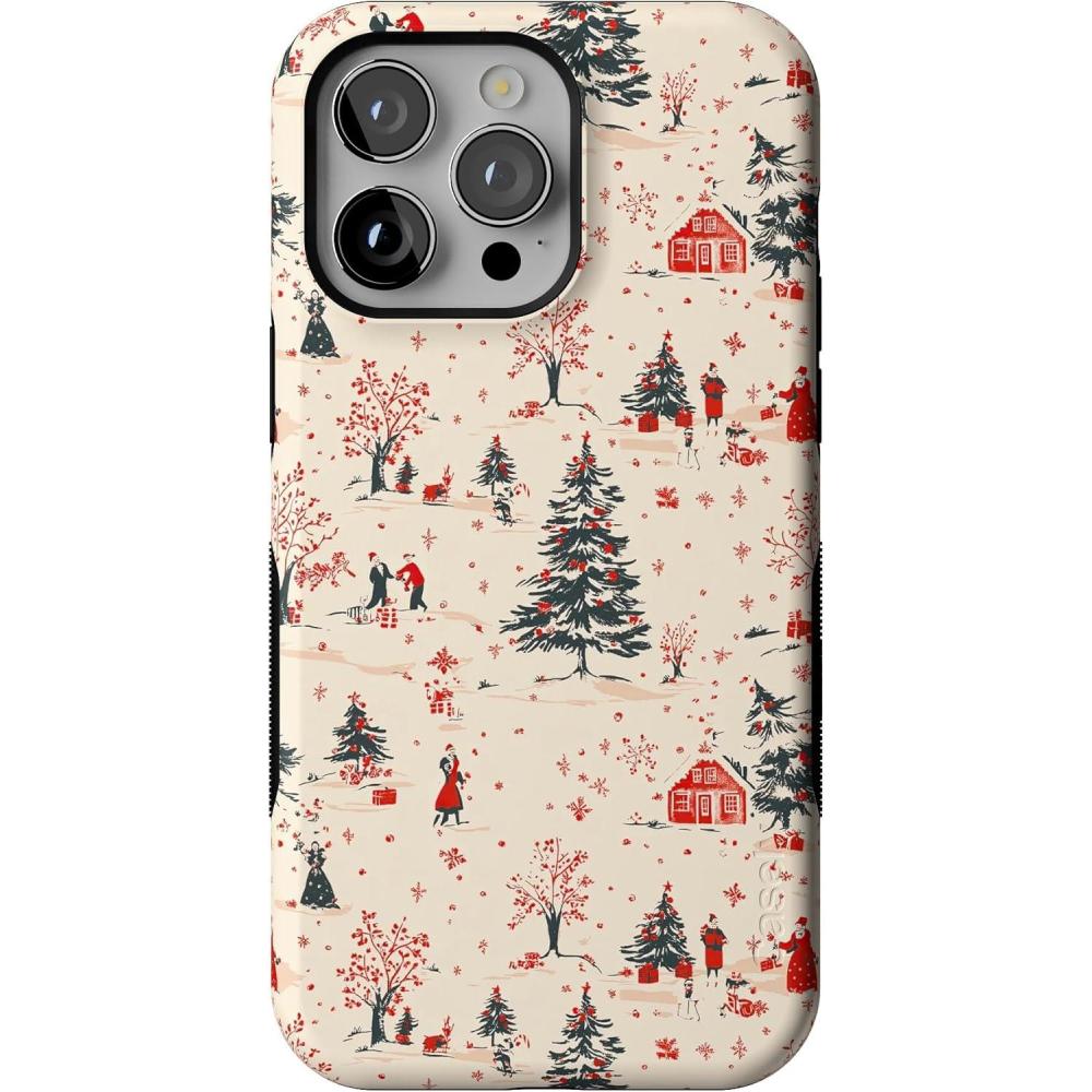 imageCasely iPhone 14 Pro Max Case  Winter Nostalgia  Vintage Holiday  Bold Protective Design  MagSafe Compatible Design