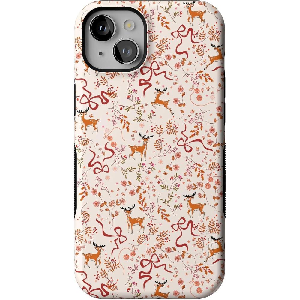imageCasely iPhone 15 Case  Dashing Through The Snow  Enchanted Forest  Bold Protective Design  MagSafe Compatible Design