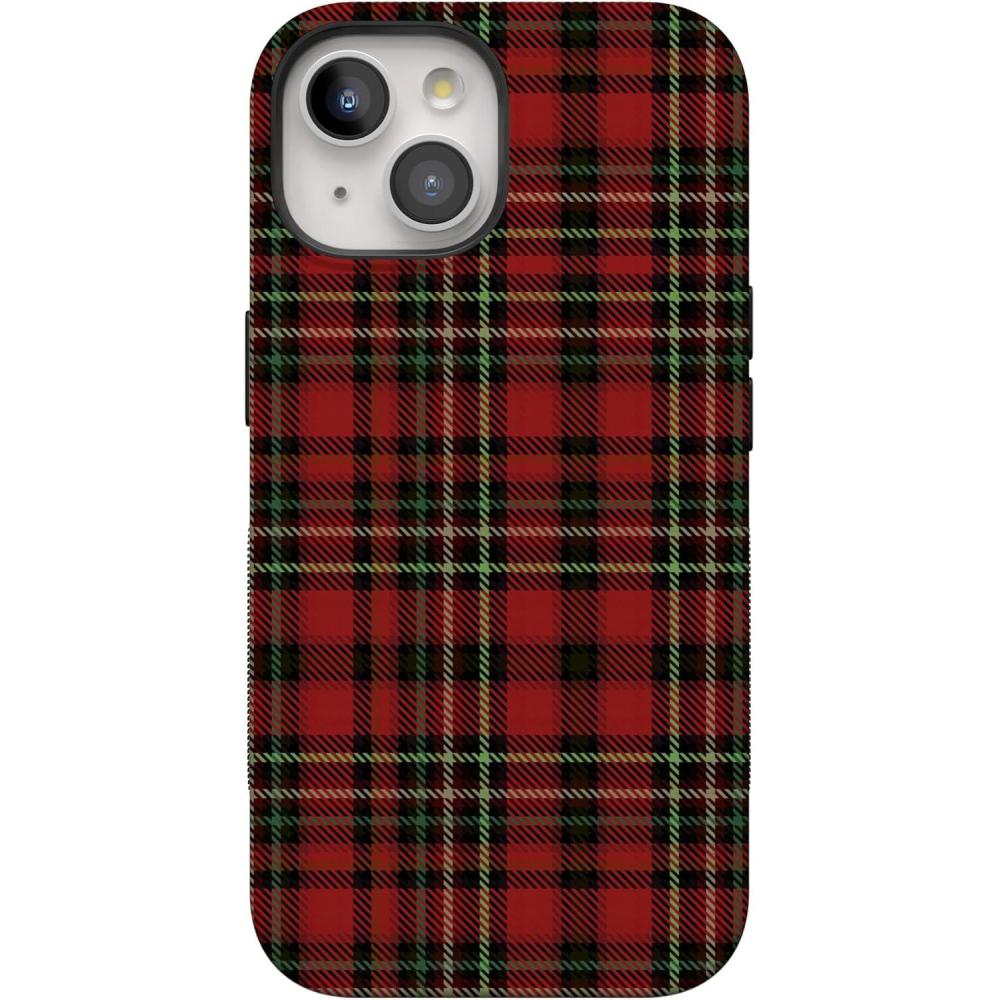 imageCasely iPhone 15 Case  Fireside Flannel  Signature Plaid  Bold Protective Design  MagSafe Compatible Design