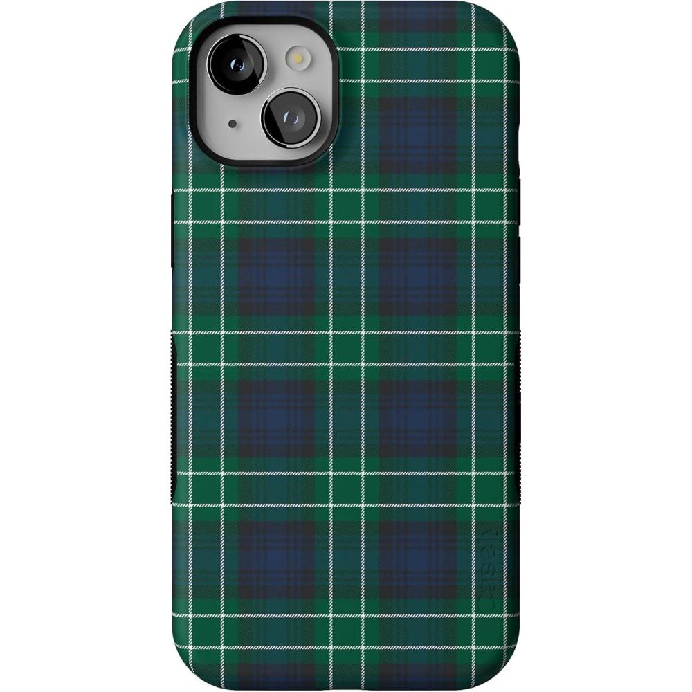 imageCasely iPhone 15 Case  Spruce  Kitty and Vibe Holiday  Bold Protective Design  MagSafe Compatible Design