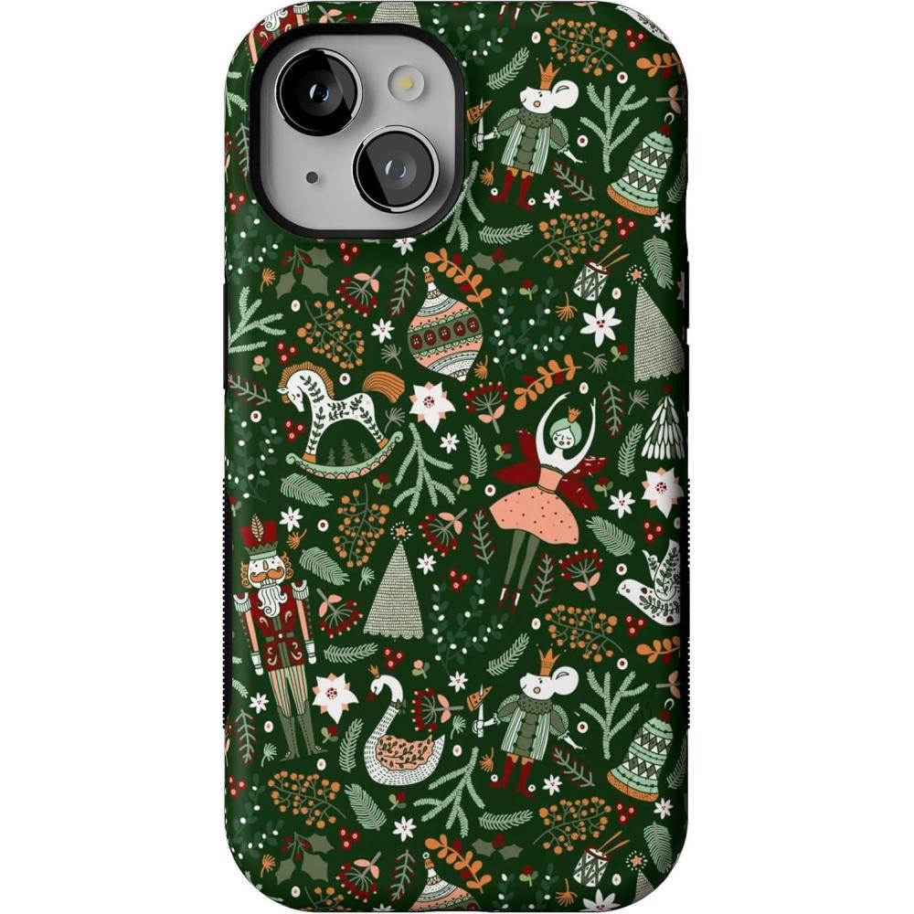 imageCasely iPhone 15 Case  Sugar Plum Fairy  Winter Wonderland  Bold Protective Design  MagSafe Compatible Design