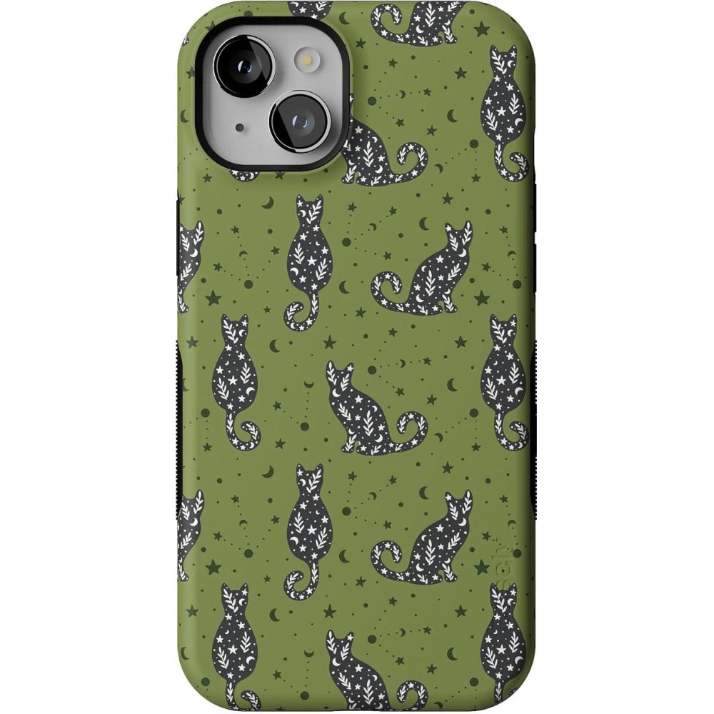 imageCasely iPhone 15 Plus Case  Sabrinas Bestie  Black Cats  Bold Protective Design  MagSafe Compatible Design
