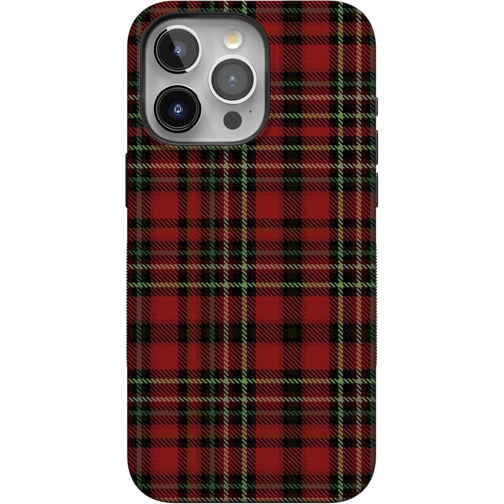 imageCasely iPhone 15 Pro Case Fireside Flannel Signature Plaid Bold Protective Design MagSafe Compatible Design