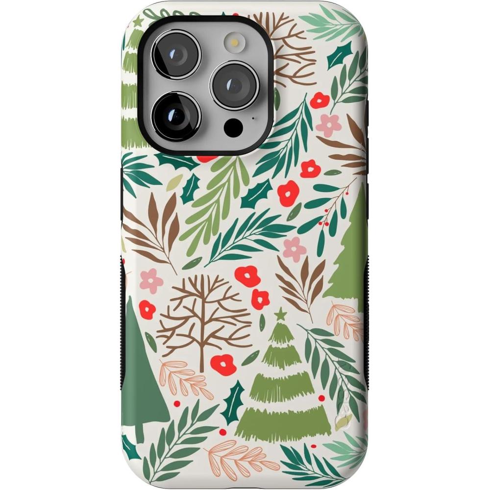 imageCasely iPhone 15 Pro Case  Under The Mistletoe  Holiday  Bold Protective Design  MagSafe Compatible Design