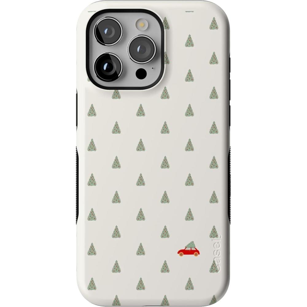 imageCasely iPhone 15 Pro Max Case  Rockin Around  Christmas Tree  Bold Protective Design  MagSafe Compatible Design