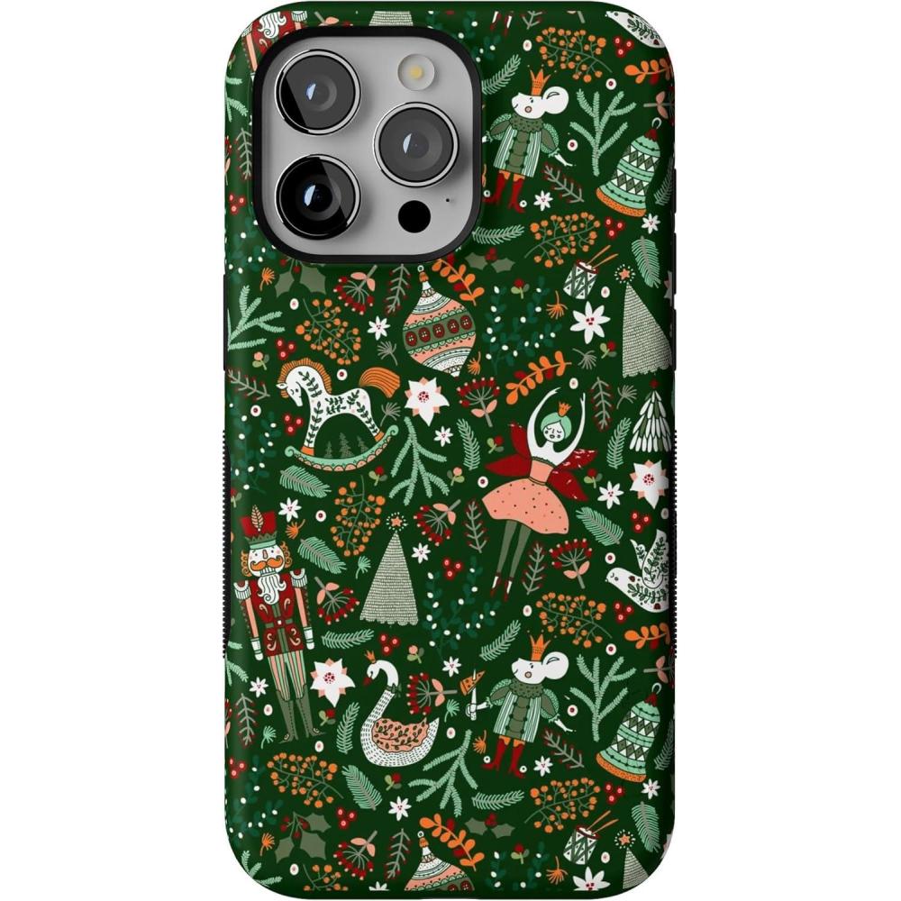 imageCasely iPhone 15 Pro Max Case  Sugar Plum Fairy  Winter Wonderland  Bold Protective Design  MagSafe Compatible Design