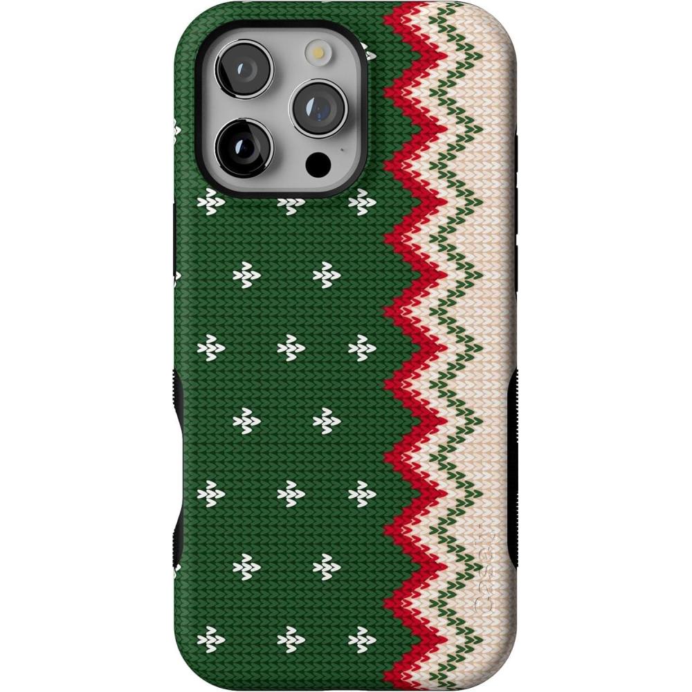 imageCasely iPhone 16 Pro Case  Grandpas Sweater  Holiday Knit  Bold Protective Design  MagSafe Compatible Design