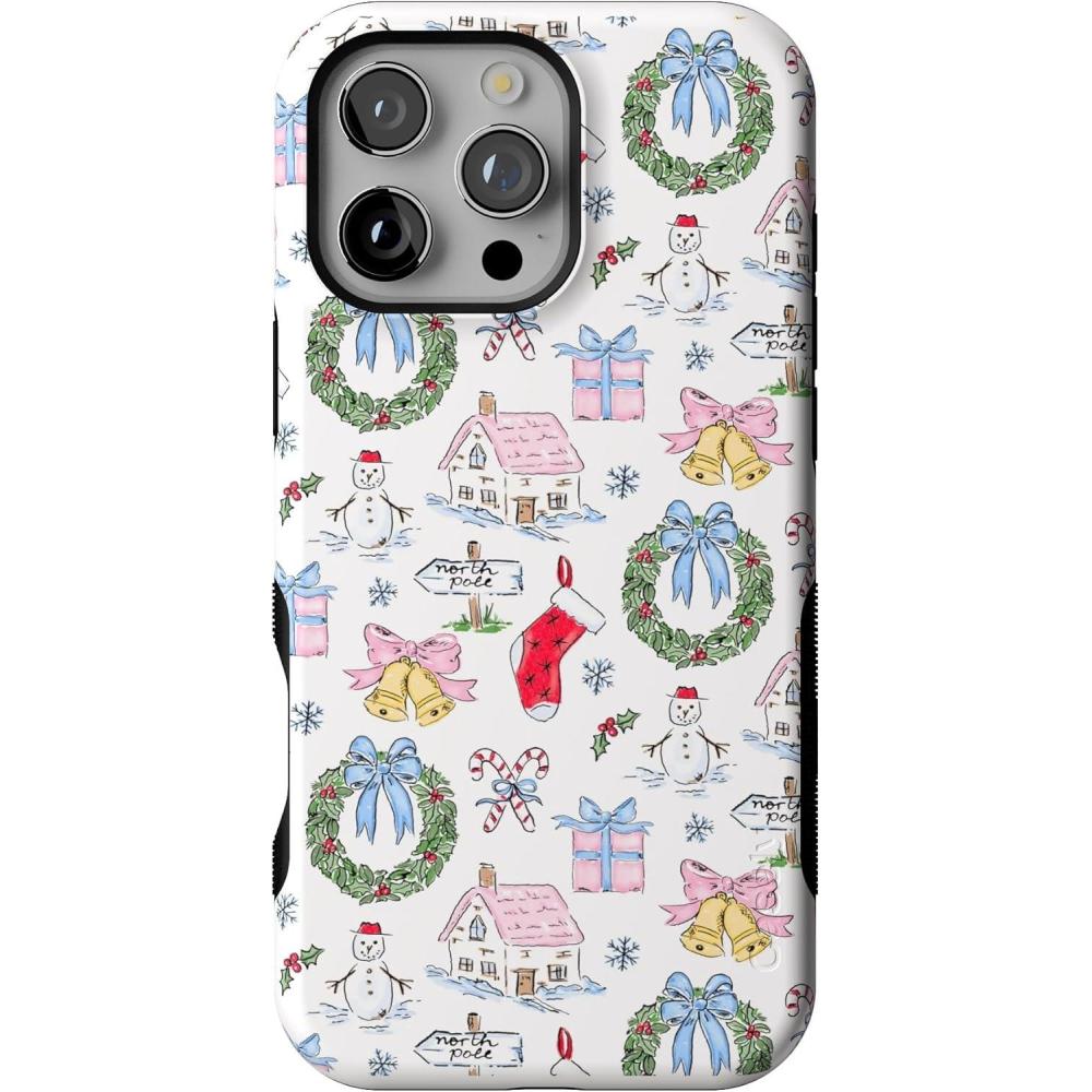 imageCasely iPhone 16 Pro Max Case  Christmas Morning  Vintage Cartoon  Bold Protective Design  MagSafe Compatible Design