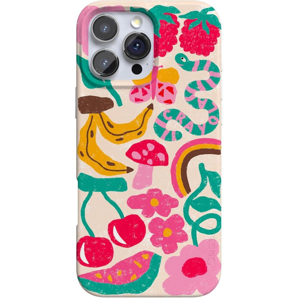 imageCasely iPhone 16 Pro Max Case  Garden Party  Mushroom Floral  Compatible with MagSafe  Classic Ultra Slim DesignDoodle Bug  Crayola Crayon