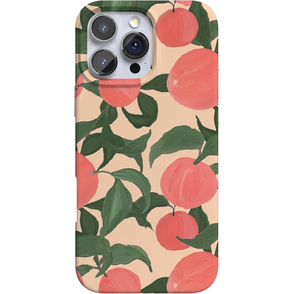 imageCasely iPhone 16 Pro Max Case  Garden Party  Mushroom Floral  Compatible with MagSafe  Classic Ultra Slim DesignFeeling Peachy  Blush Vines