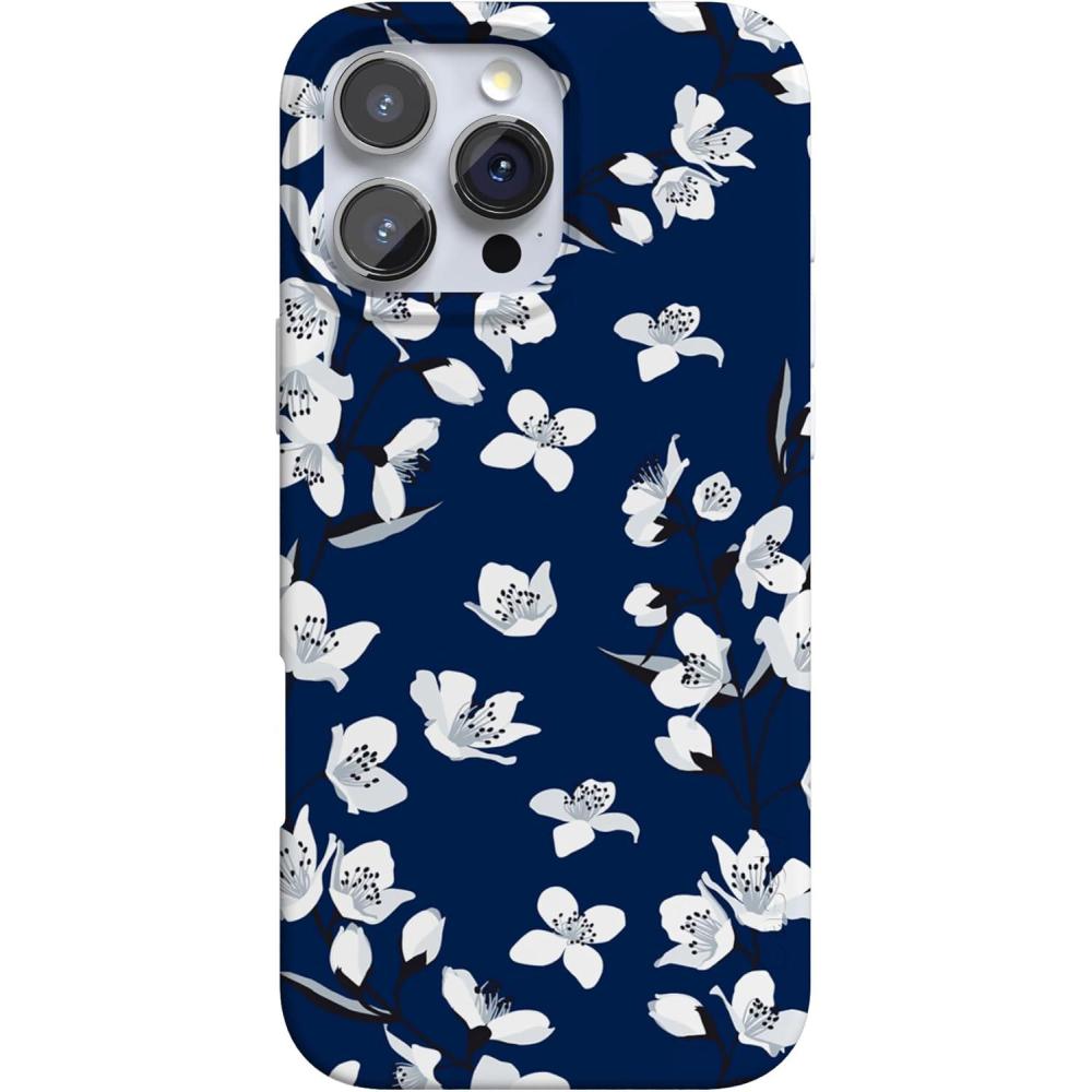 imageCasely iPhone 16 Pro Max Case  Garden Party  Mushroom Floral  Compatible with MagSafe  Classic Ultra Slim DesignFloral Forest  Navy Cherry Blossom Floral