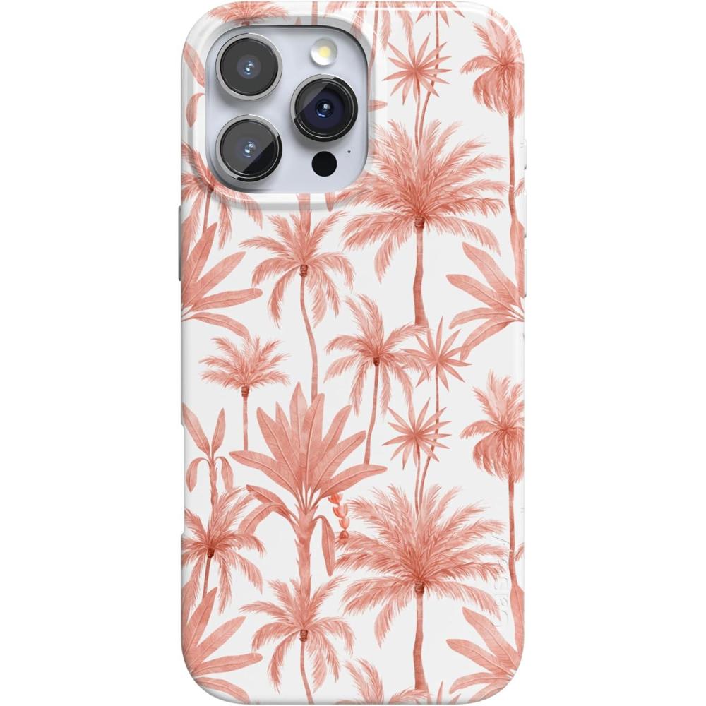imageCasely iPhone 16 Pro Max Case  Garden Party  Mushroom Floral  Compatible with MagSafe  Classic Ultra Slim DesignPerfect Paradise  Tropical Palm Tree Floral