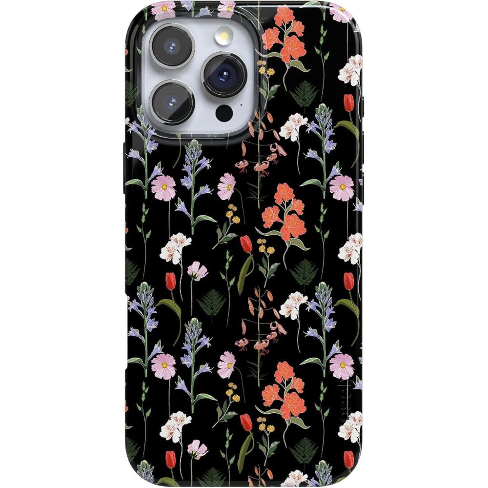 imageCasely iPhone 16 Pro Max Case  Garden Party  Mushroom Floral  Compatible with MagSafe  Classic Ultra Slim DesignSecret Garden  Mixed Floral