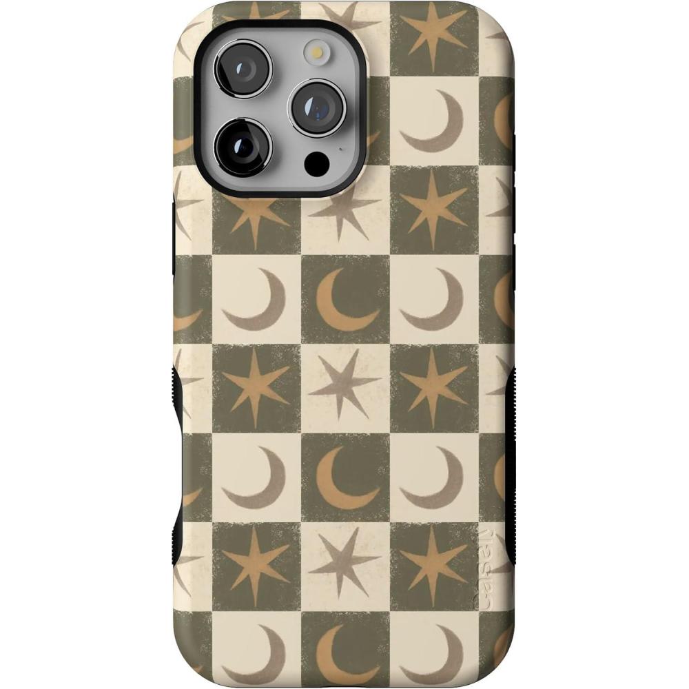 imageCasely iPhone 16 Pro Max Case  Mystic Moonstar  Green Celestial  Bold Protective Design  MagSafe Compatible Design