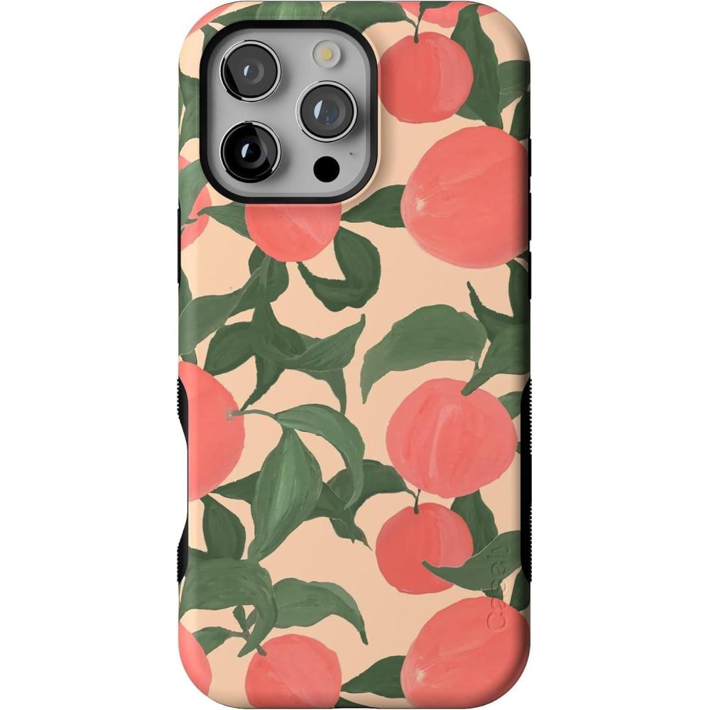 imageCasely iPhone 16 Pro Max Case  Painted Flowers  Frida Kahlo Floral  Bold Protective Design  Compatible with MagSafeFeeling Peachy  Blush Vines