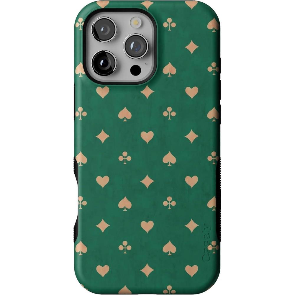 imageCasely iPhone 16 Pro Max Case  Painted Flowers  Frida Kahlo Floral  Bold Protective Design  Compatible with MagSafeRoyal Flush  French Deck