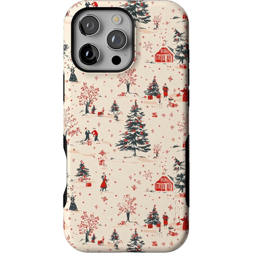 imageCasely iPhone 16 Pro Max Case  Winter Nostalgia  Vintage Holiday  Bold Protective Design  MagSafe Compatible Design