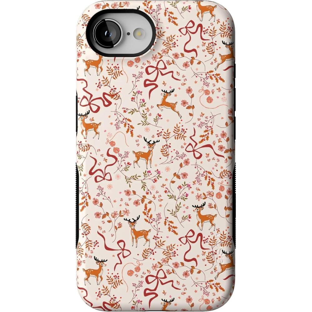 imageCasely iPhone 16e Case  Dashing Through The Snow  Enchanted Forest  Bold Protective Design  MagSafe Compatible Design