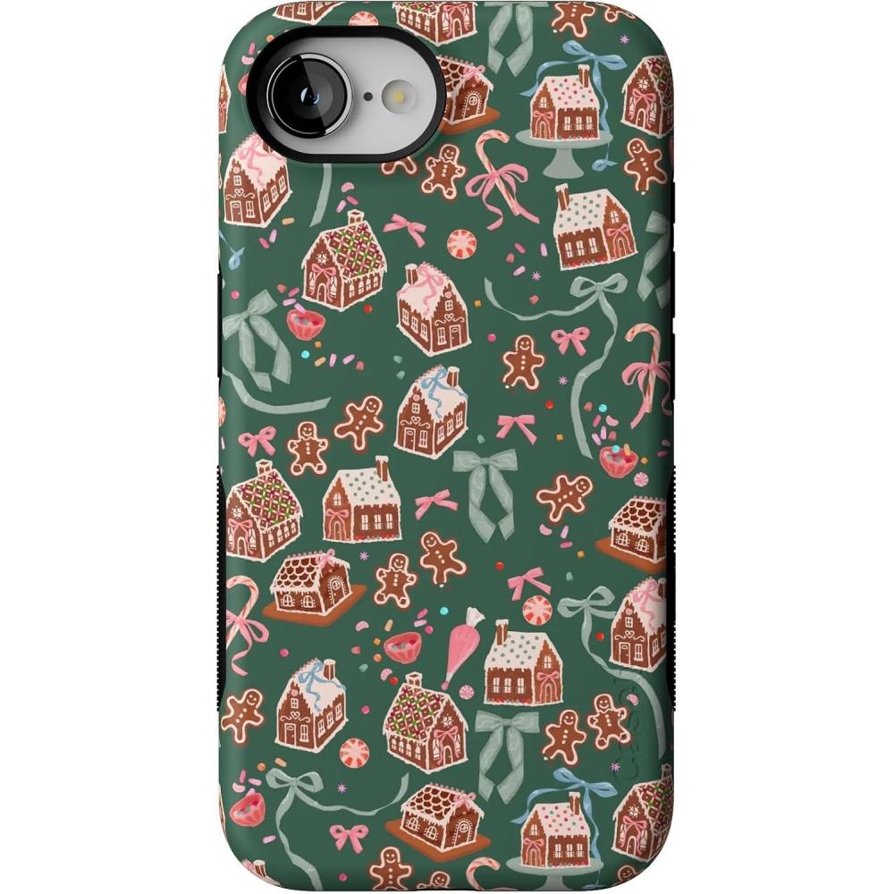 imageCasely iPhone 16e Case  Gingerbread Lane  Holiday Sweets  Bold Protective Design  MagSafe Compatible Design