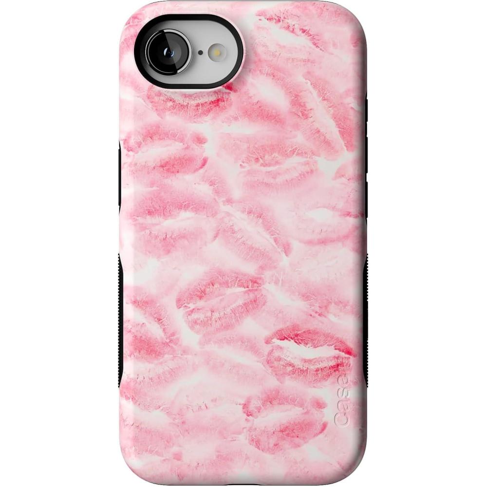 imageCasely iPhone 16e Case  Pandora  The Met Museum  Bold Protective Design  Compatible with MagSafeSealed with a Kiss  Pink Lipstick