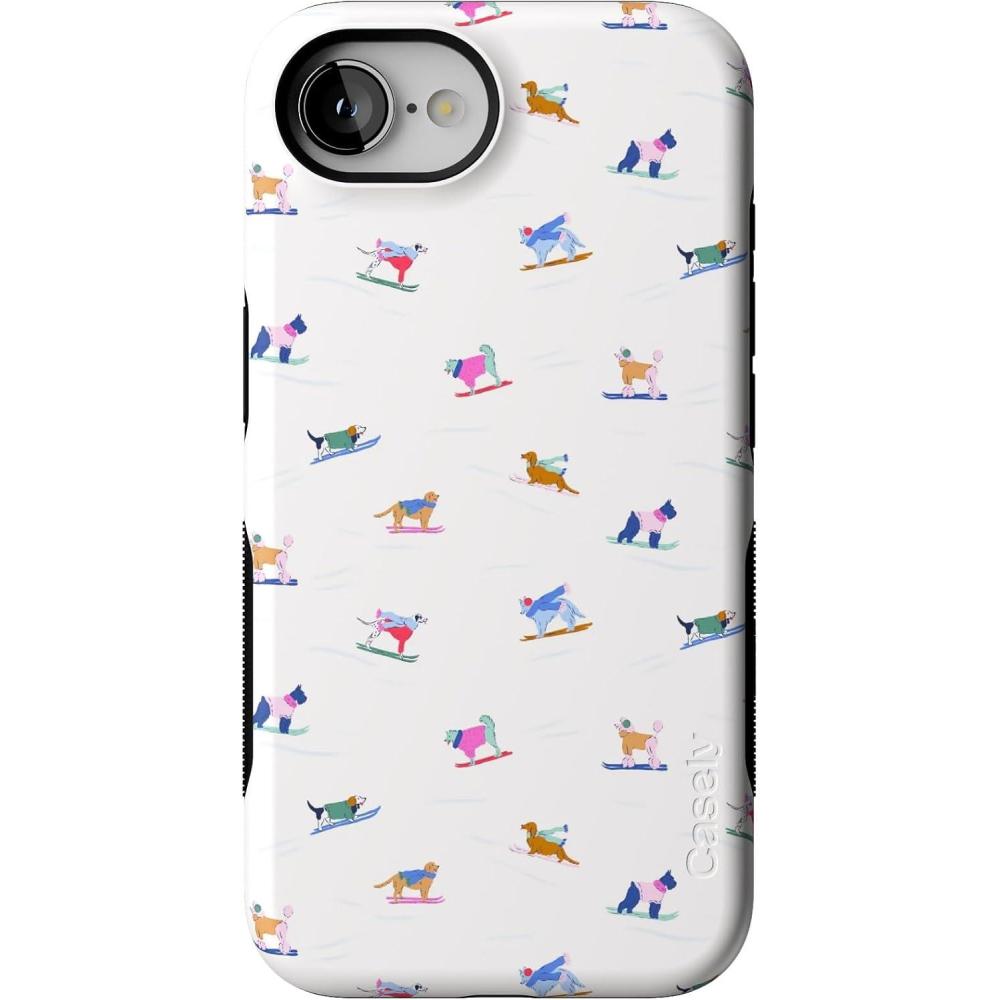 imageCasely iPhone 16e Case  Powder Pups  Dog Sled  Bold Protective Design  MagSafe Compatible Design