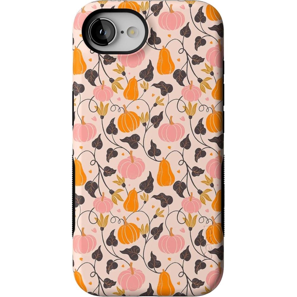 imageCasely iPhone 16e Case  Pumpkin Princess  Harvest Vines  Bold Protective Design  MagSafe Compatible Design