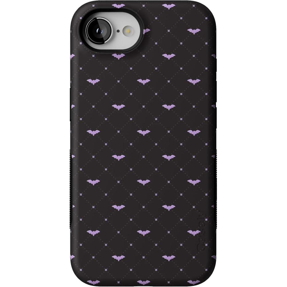 imageCasely iPhone 16e Case  Such a Battie  Purple Bats  Bold Protective Design  MagSafe Compatible Design