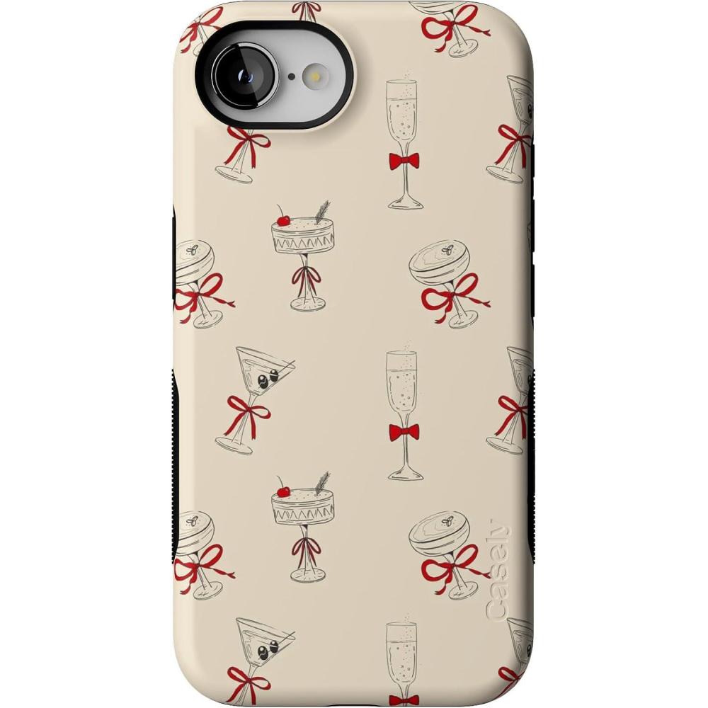 imageCasely iPhone 16e Case  Tini  Kitty and Vibe Holiday  Bold Protective Design  MagSafe Compatible Design