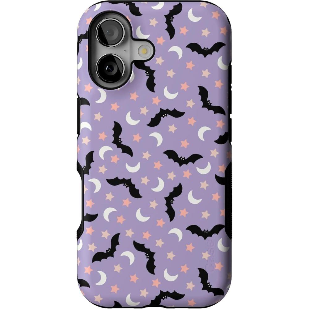 imageCasely iPhone 17 Case  Midnight Flight  Celestial Bats  Bold Protective Design  MagSafe Compatible Design