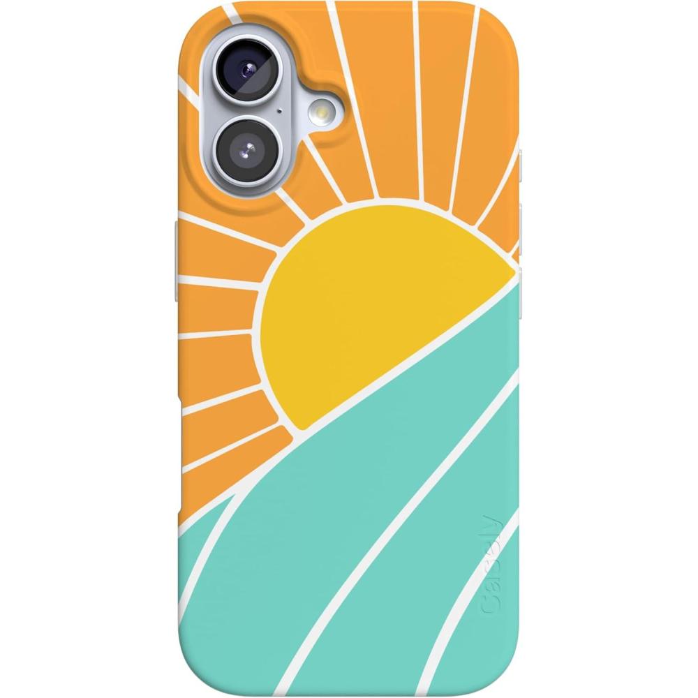 imageCasely iPhone 17 Case  Royal Flush  French Deck  Compatible with MagSafe  Classic Ultra Slim DesignWaves  Rays  Sunshine