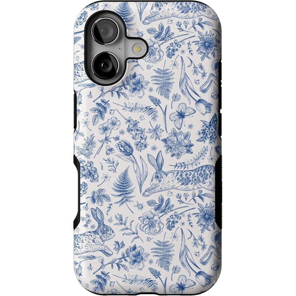 imageCasely iPhone 17 Case  Spot On  Dotted Animal Print  Bold Protective Design  Compatible with MagSafeHop  Bloom  Bunny Toile