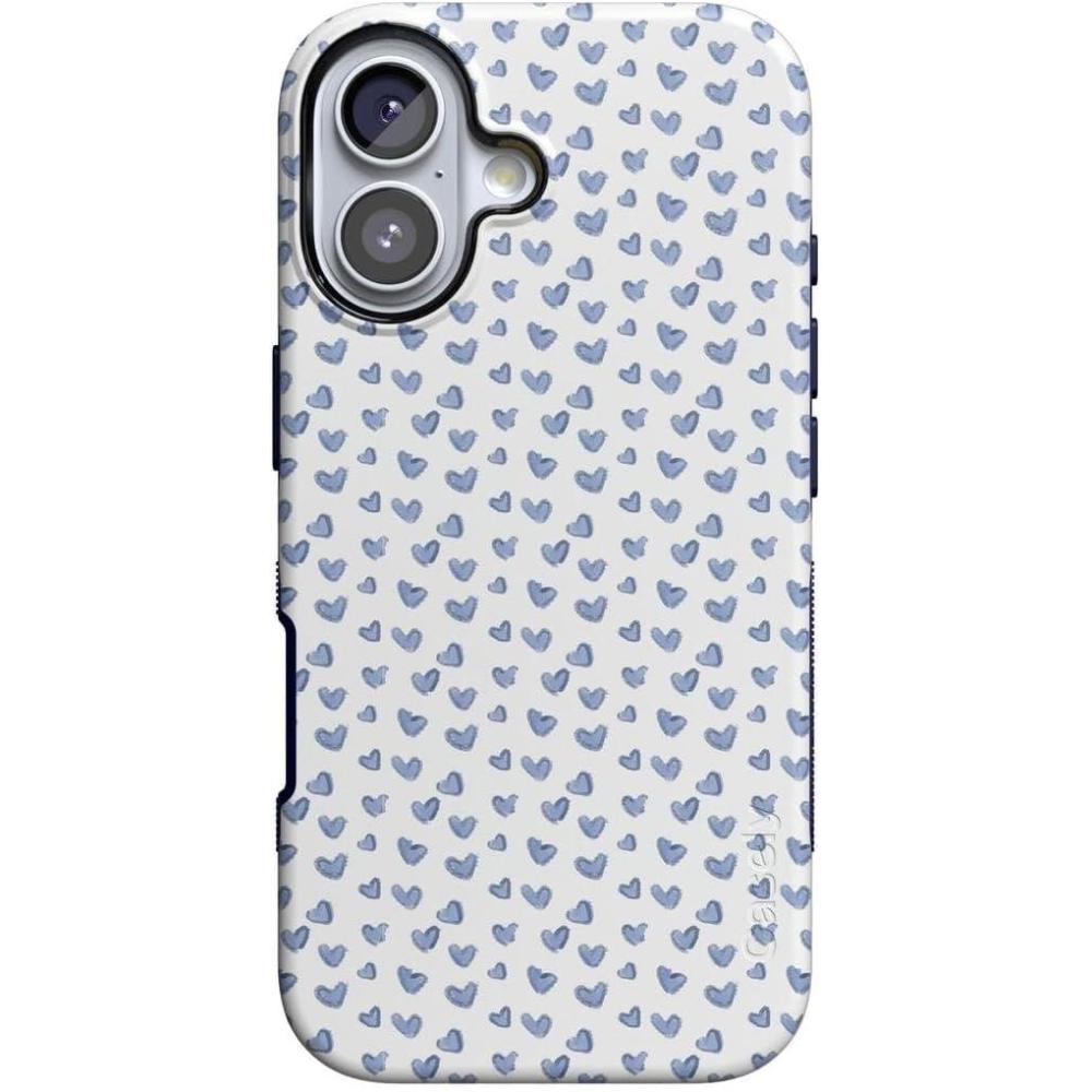 imageCasely iPhone 17 Case  Spot On  Dotted Animal Print  Bold Protective Design  Compatible with MagSafeLovebug  Blue Hearts