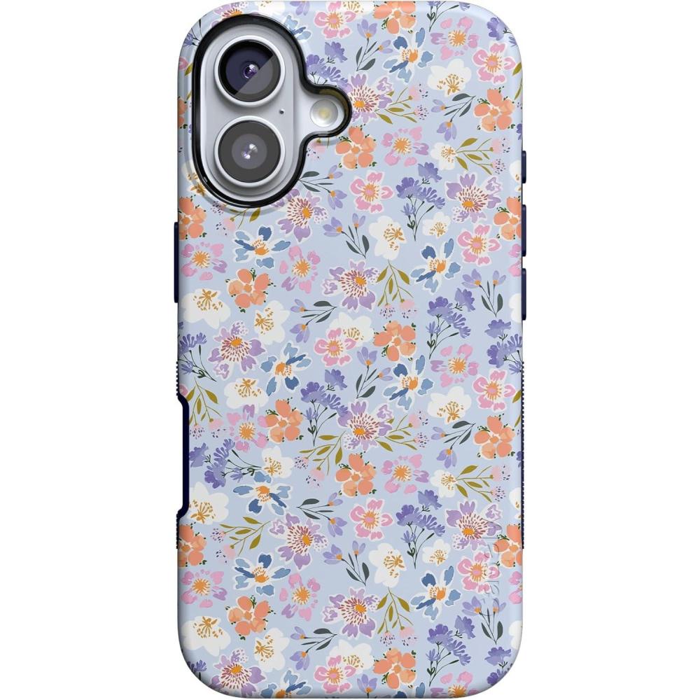 imageCasely iPhone 17 Case  Spot On  Dotted Animal Print  Bold Protective Design  Compatible with MagSafePoppy Meadows  Pastel Floral