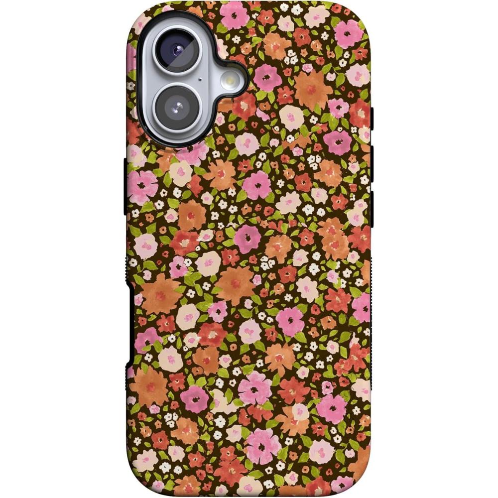 imageCasely iPhone 17 Case  Spot On  Dotted Animal Print  Bold Protective Design  Compatible with MagSafeRustic Roses  Boho Bouquet