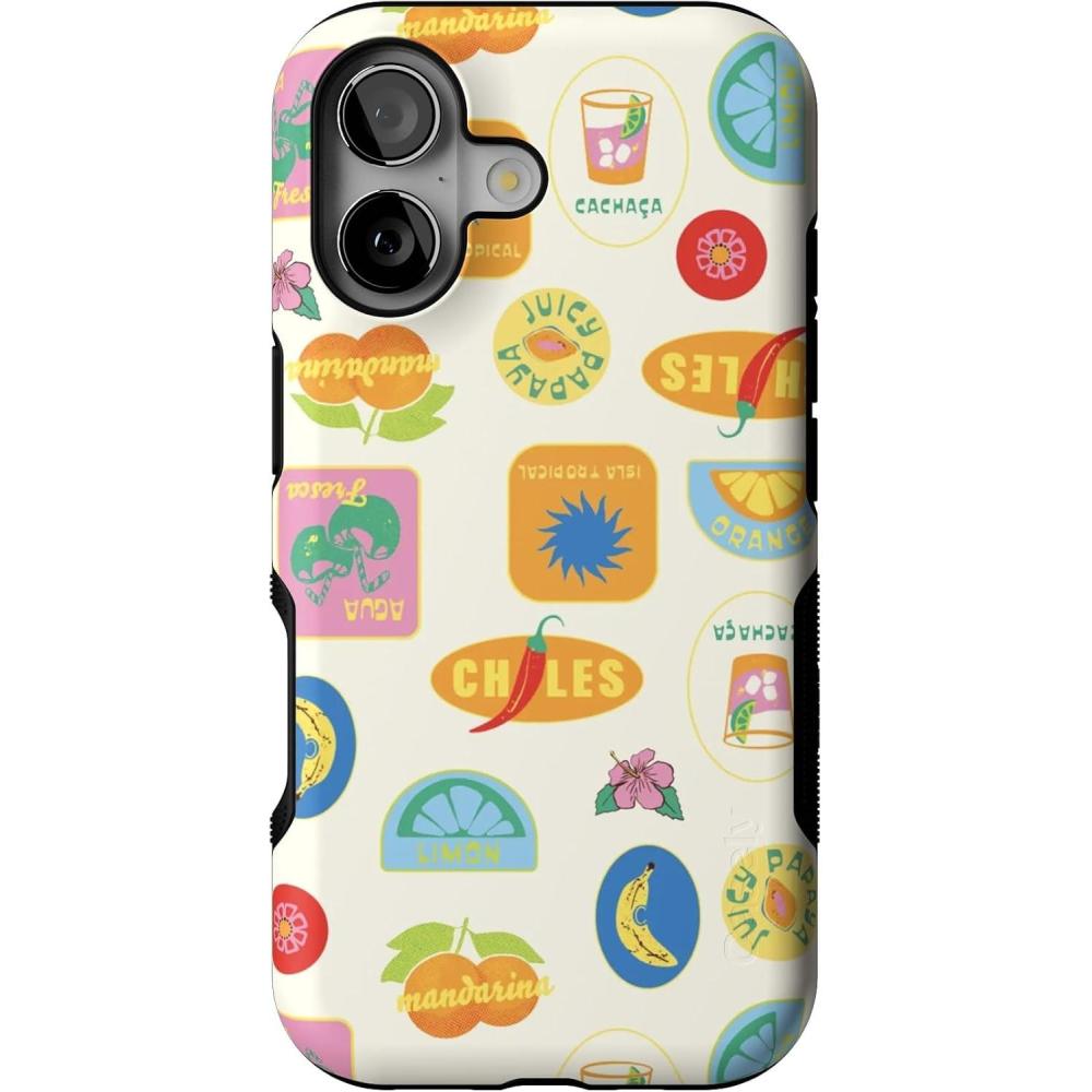 imageCasely iPhone 17 Case  Spot On  Dotted Animal Print  Bold Protective Design  Compatible with MagSafeStuck in Paradise  Dippin Daisys Tropical Vaca