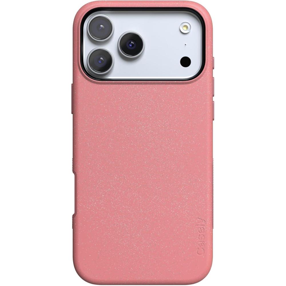 imageCasely iPhone 17 Pro Case  All Decked Out  Festive Ornaments  Bold Protective Design  Compatible with MagSafeStarfish Wishes  Coral Pink Shimmer