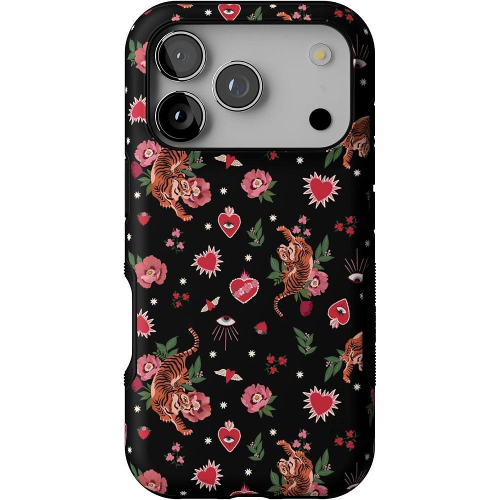 imageCasely iPhone 17 Pro Case  All Decked Out  Festive Ornaments  Bold Protective Design  Compatible with MagSafeWild at Heart  Tiger