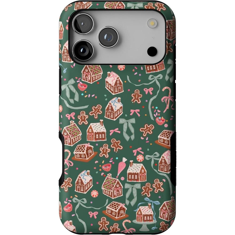 imageCasely iPhone 17 Pro Case  Gingerbread Lane  Holiday Sweets  Bold Protective Design  MagSafe Compatible Design