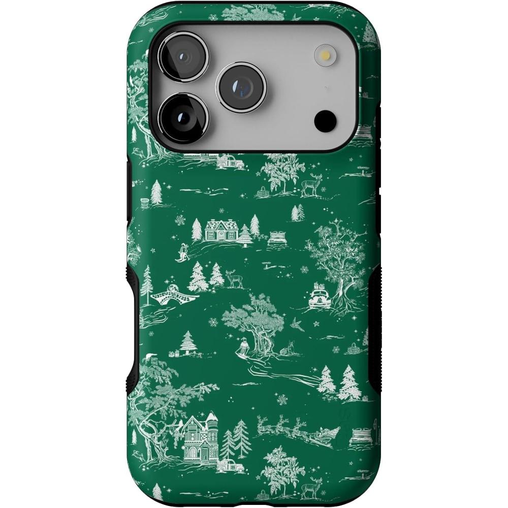 imageCasely iPhone 17 Pro Case  Home for The Holidays  Mountain Town  Bold Protective Design  MagSafe Compatible Design