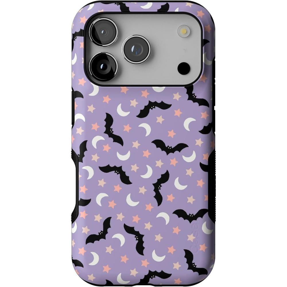 imageCasely iPhone 17 Pro Case  Midnight Flight  Celestial Bats  Bold Protective Design  MagSafe Compatible Design
