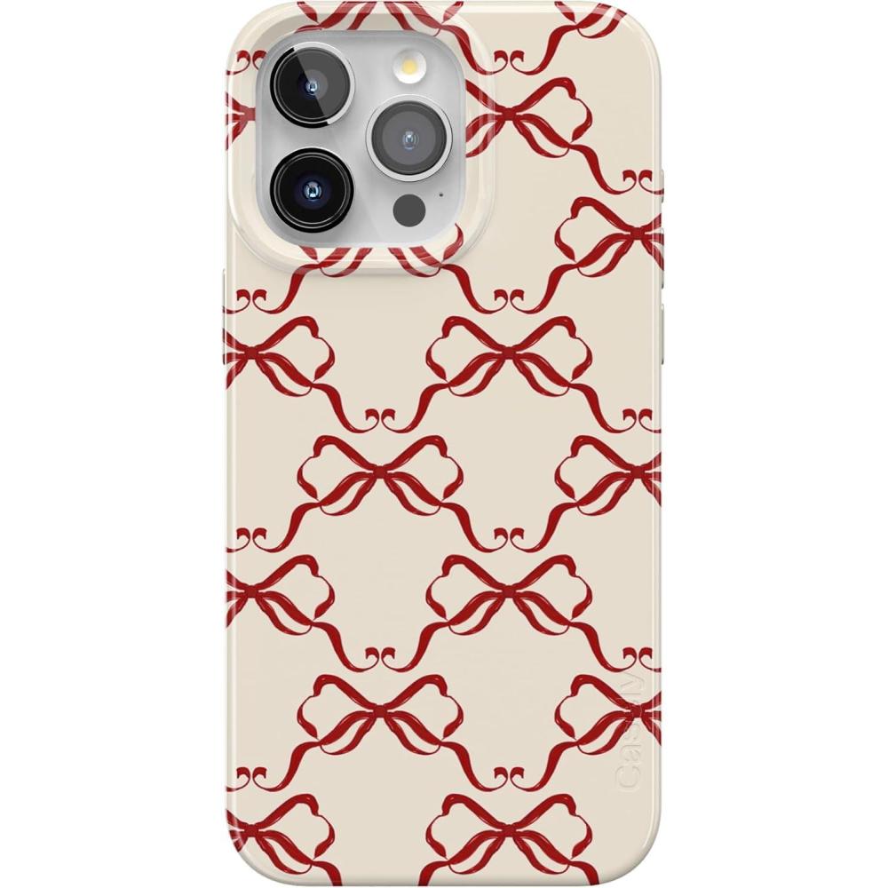 imageCasely iPhone 17 Pro Case  Sugar Plum Fairy  Winter Wonderland  Compatible with MagSafe  Classic Ultra Slim DesignAll Wrapped Up  Vintage Bows