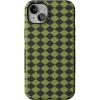 imageCasely iPhone 13 Mini Case  Harlequin Wicked Diamond  Black and Green  Bold Protective Design  MagSafe Compatible Design