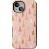 imageCasely iPhone 14 Case  Bubblegum Forest  Christmas Tree  Bold Protective Design  MagSafe Compatible Design