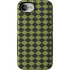 imageCasely iPhone 16e Case  Harlequin Wicked Diamond  Black and Green  Bold Protective Design  MagSafe Compatible Design