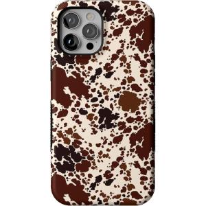Casely iPhone 12 Pro Max Case | Cowgirl Envy | Cow Print | Bold Protective Design | MagSafe Compatible Design