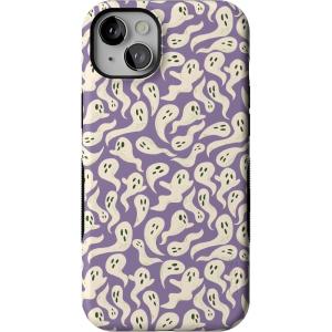 Casely iPhone 13 Case | All Boo’d Up | Purple Ghost | Bold Protective Design | MagSafe Compatible Design