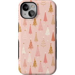 Casely iPhone 13 Case | Bubblegum Forest | Christmas Tree | Bold Protective Design | MagSafe Compatible Design
