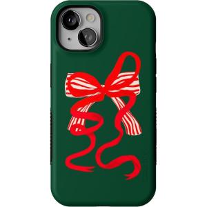 Casely iPhone 13 Case | Santa’s Favorite | Holiday Bow | Bold Protective Design | MagSafe Compatible Design