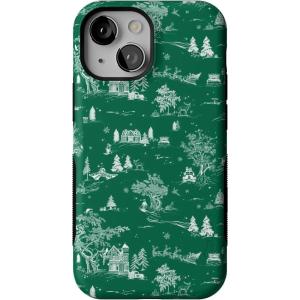 Casely iPhone 13 Mini Case | Home for The Holidays | Mountain Town | Bold Protective Design | MagSafe Compatible Design