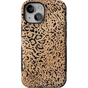 Casely iPhone 13 Mini Case | Not a Phase | Clear Flash Tattoo | Compatible with MagSafe | Classic Ultra Slim Design(Born to Be Wild | Jaguar Print)